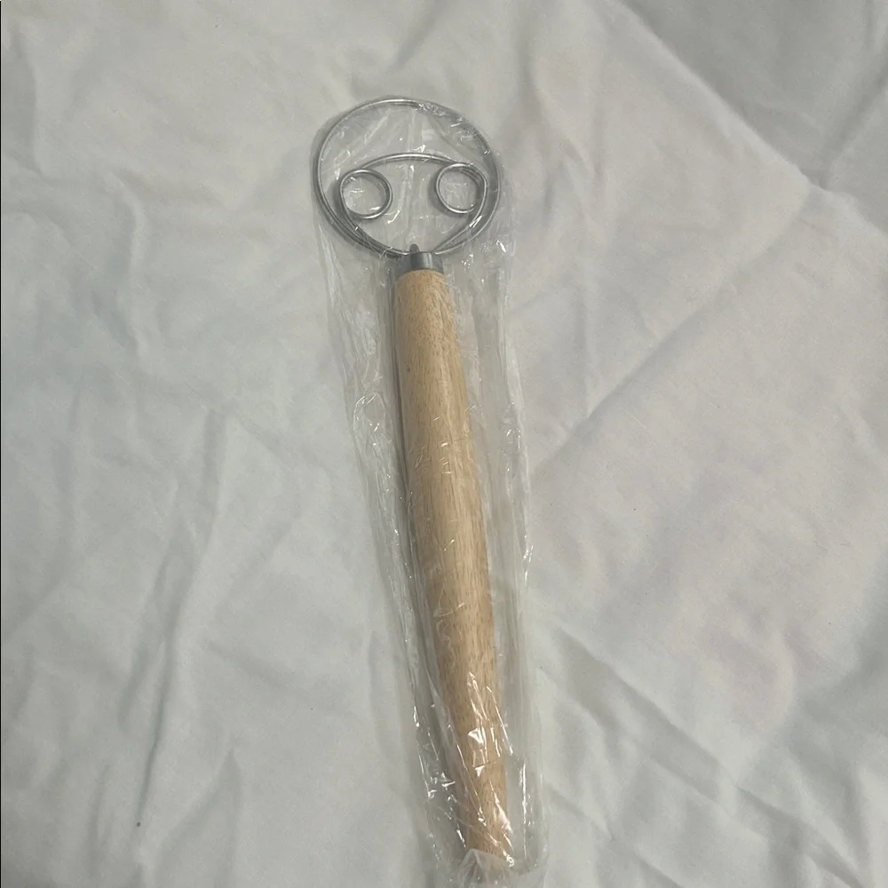 Danish Dough Whisk Stainless Steel Dough Whisk Dutch Style 13” long New